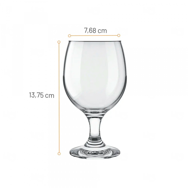 Taça de Vidro para Vinho Tinto 250ml Personalizada 