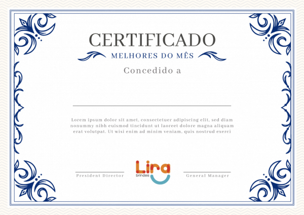 Certificado A4 Personalizado