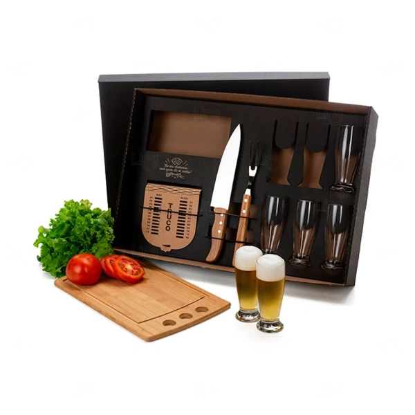 Kit Churrasco, Cerveja e Truco - 10 Peças - Personalizado 