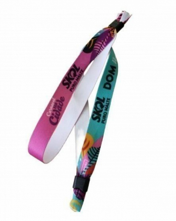 Pulseira de Identificação em Tecido para Eventos Personalizada 