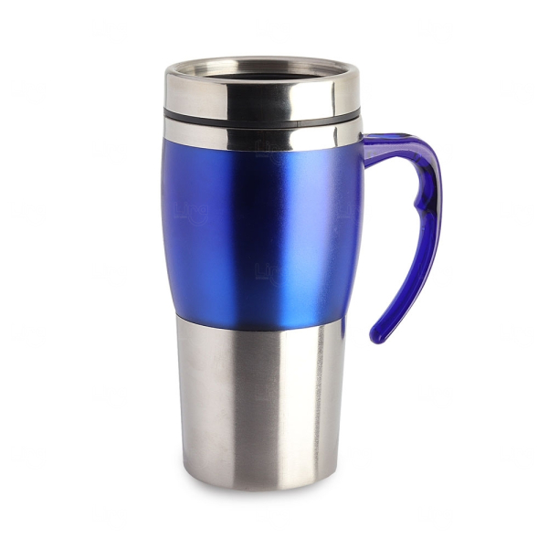 Caneca Inox e Acrílico 450ml Personalizada 