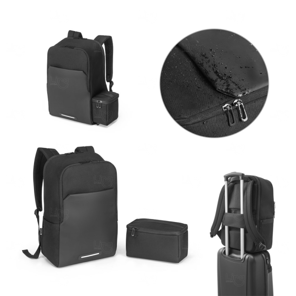Mochila com Bolsa Térmica e Suporte para Notebook Personalizada 