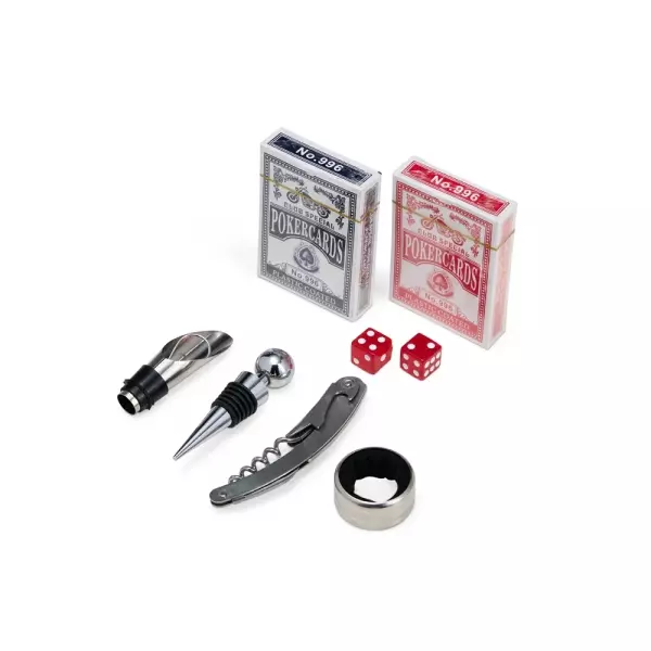 Kit Vinho com Jogo de Baralho Personalizado 