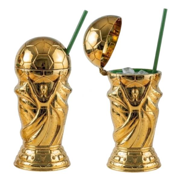 Copão Troféu Futebol 700ml Personalizado Dourado