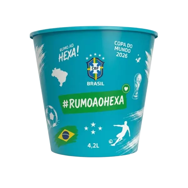 Balde de Pipoca 4,2L Personalização Total 