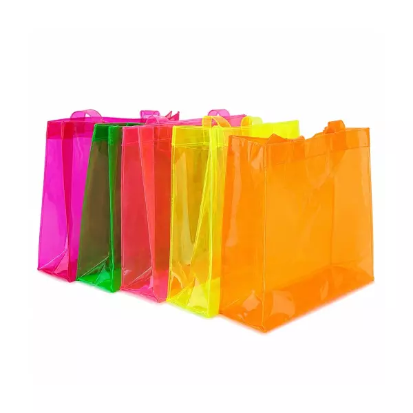 Sacola em PVC Translúcida Personalizada - 41 x 37 cm 