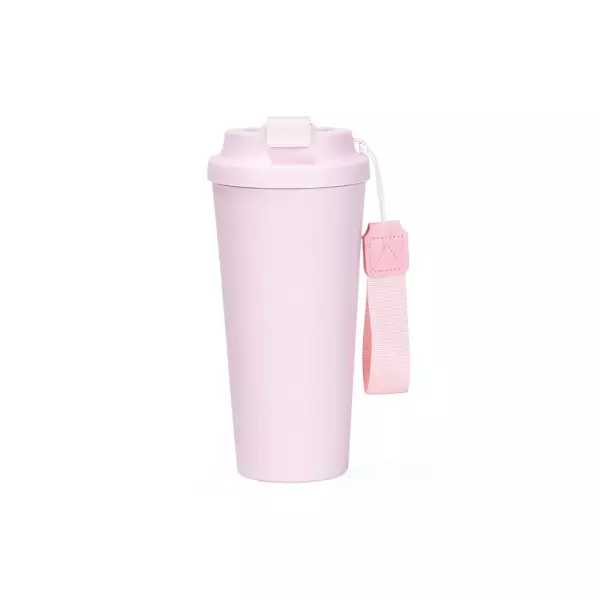 Copo Inox 480ml Personalizado Rosa Claro