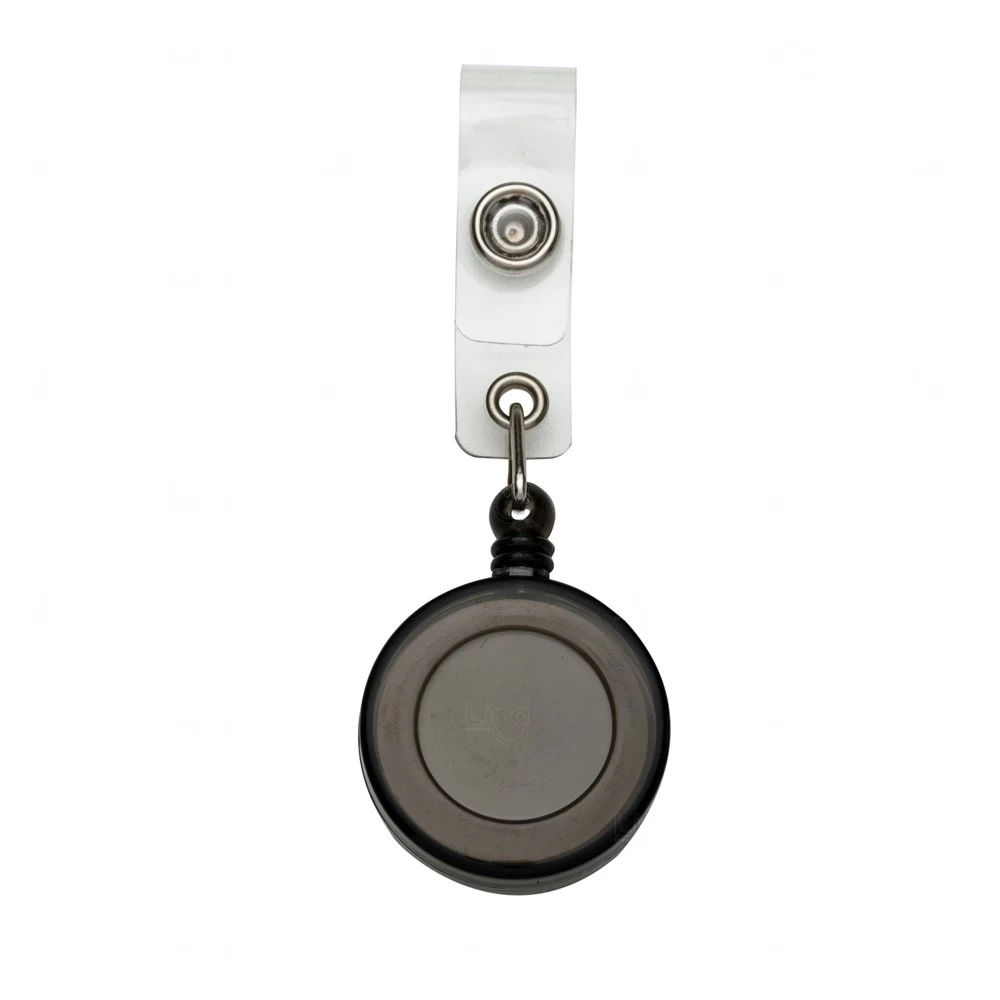 Porta Crachá Retrátil Personalizado Para Cordão Preto