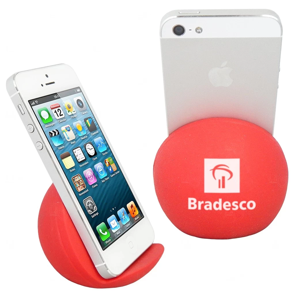 Apoio para Smartphone Antiestresse Personalizado Vermelho