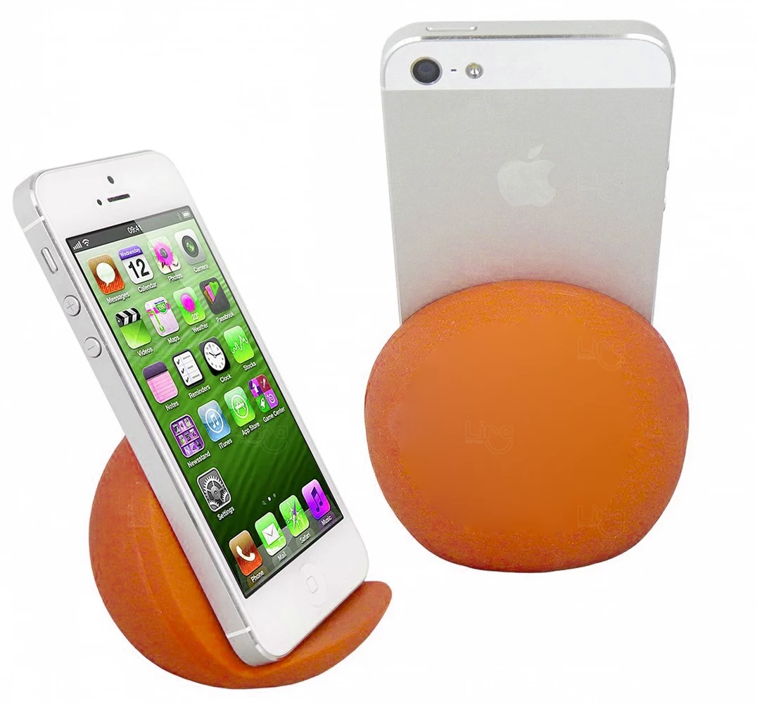Apoio para Smartphone Antiestresse Personalizado Laranja