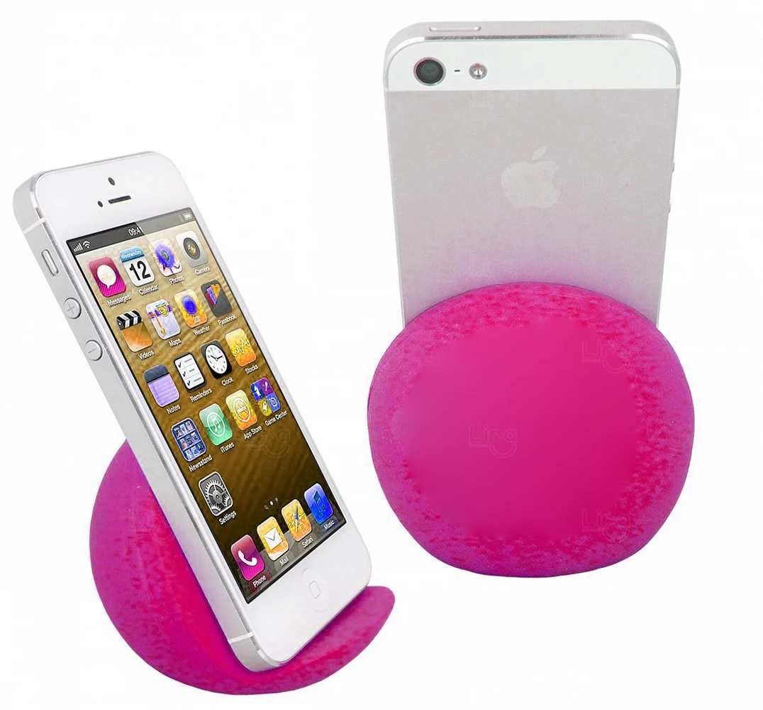 Apoio para Smartphone Antiestresse Personalizado Rosa