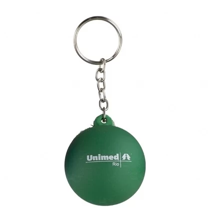 Chaveiro Bola Lisa Antistress Personalizado Verde