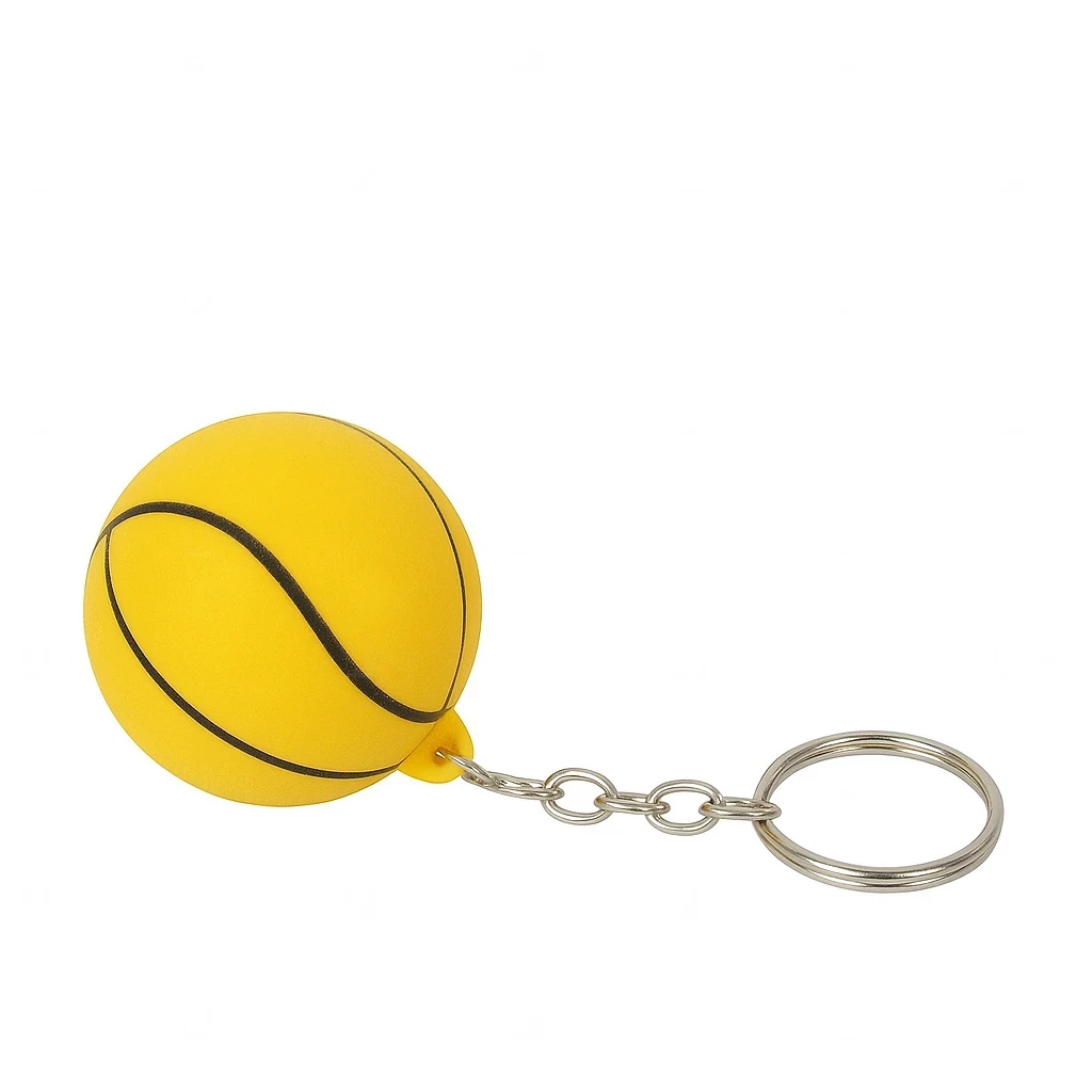 Chaveiro Bola de Basquete Personalizado Amarelo
