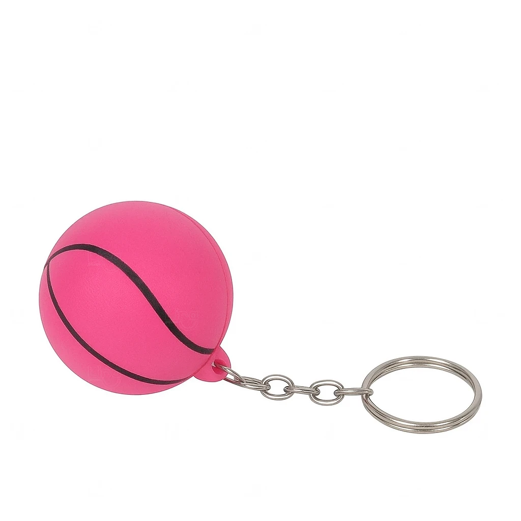 Chaveiro Bola de Basquete Personalizado Rosa
