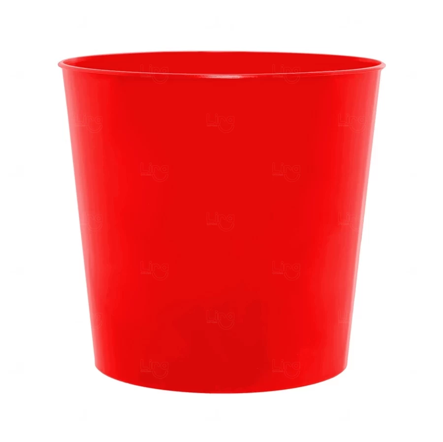 Balde de Pipoca 2,6L Personalizado Vermelho