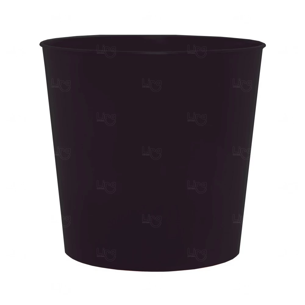 Balde de Pipoca 2,6L Personalizado Preto