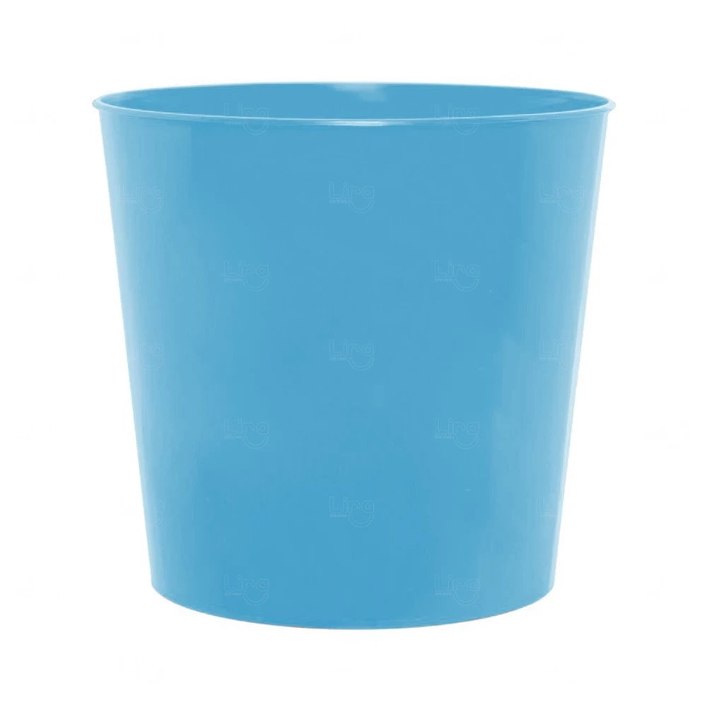 Balde de Pipoca 2,6L Personalizado Azul Claro