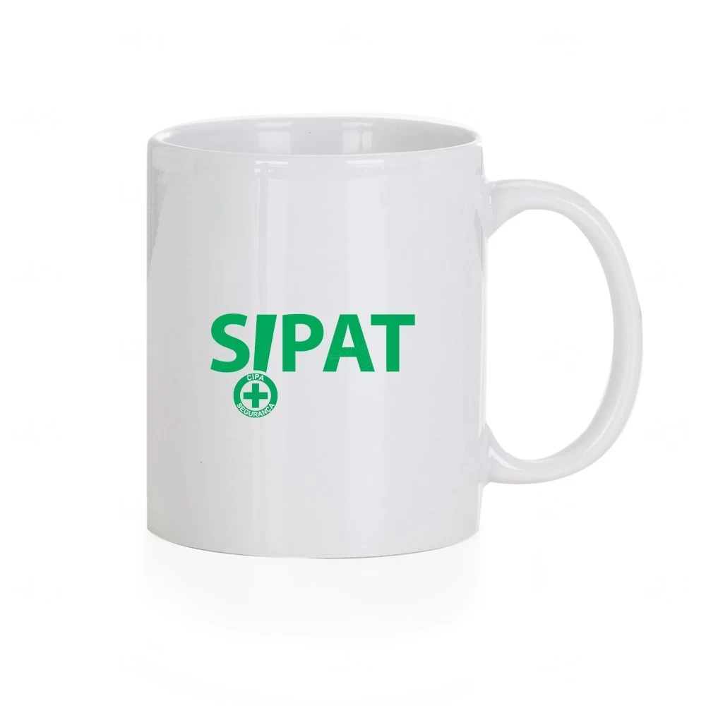 Caneca de Cerâmica Clássica 330ml Personalizada Branco