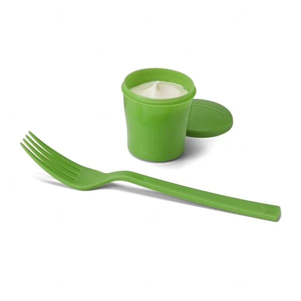 Copo para Salada 850mL Personalizado com Garfo e Molheira 