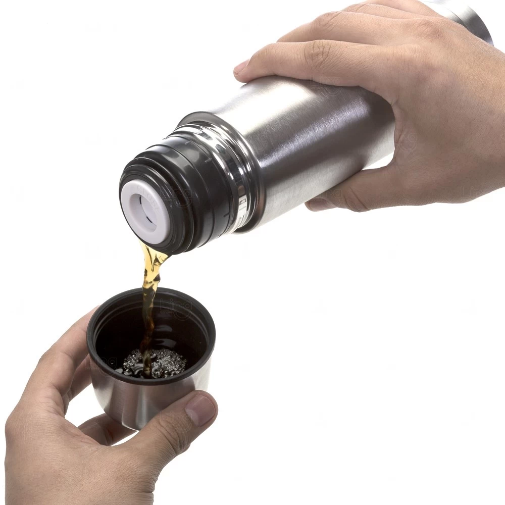 Mini Garrafa Térmica 350ml com Capa Protetora Personalizada 