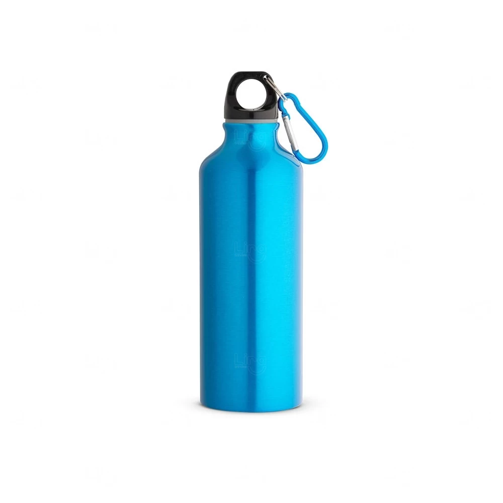Garrafa Squeeze de Alumínio 530ml Personalizado Azul Claro