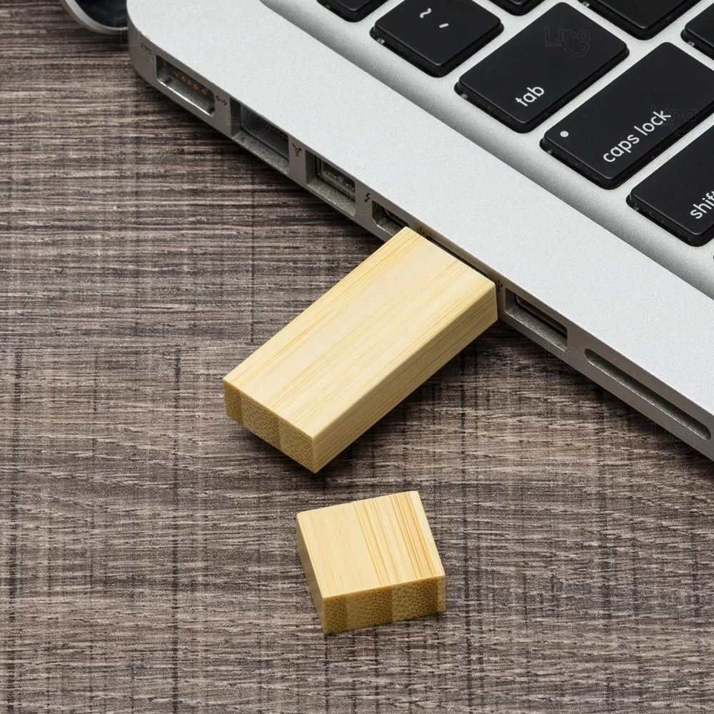 Pen Drive 4GB de Bambu Personalizado 