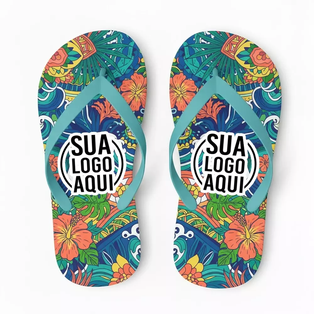 Chinelo 100% Personalizado Turquesa
