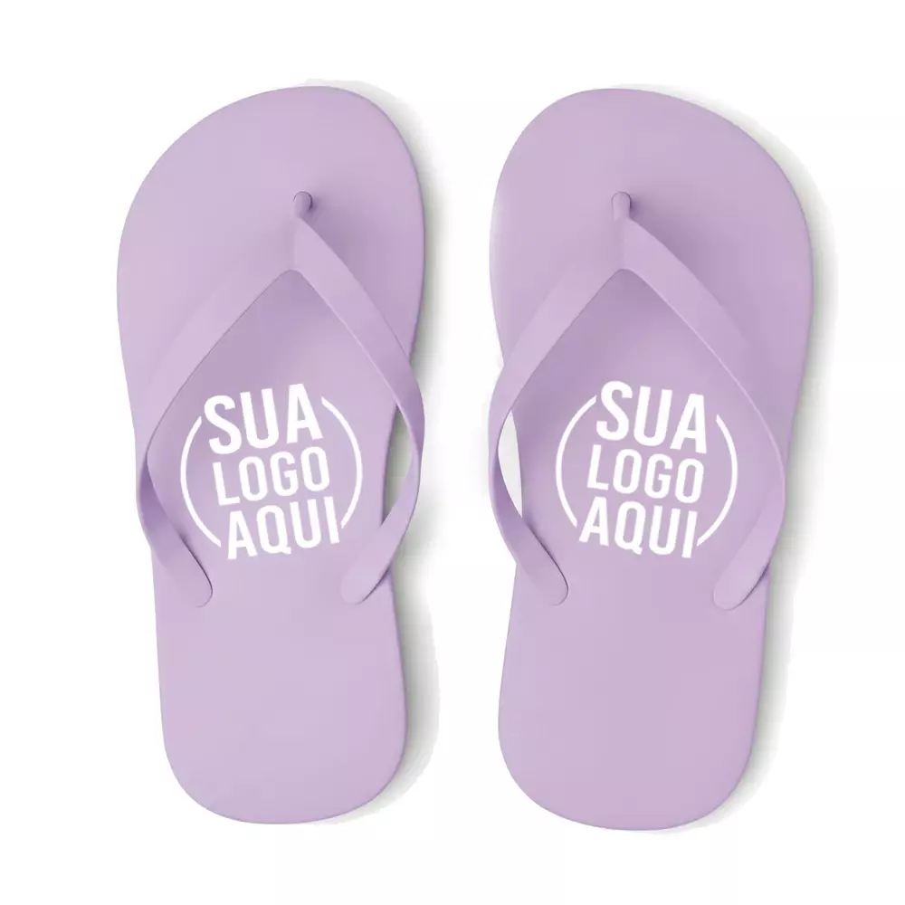 Chinelo 100% Personalizado Lilás