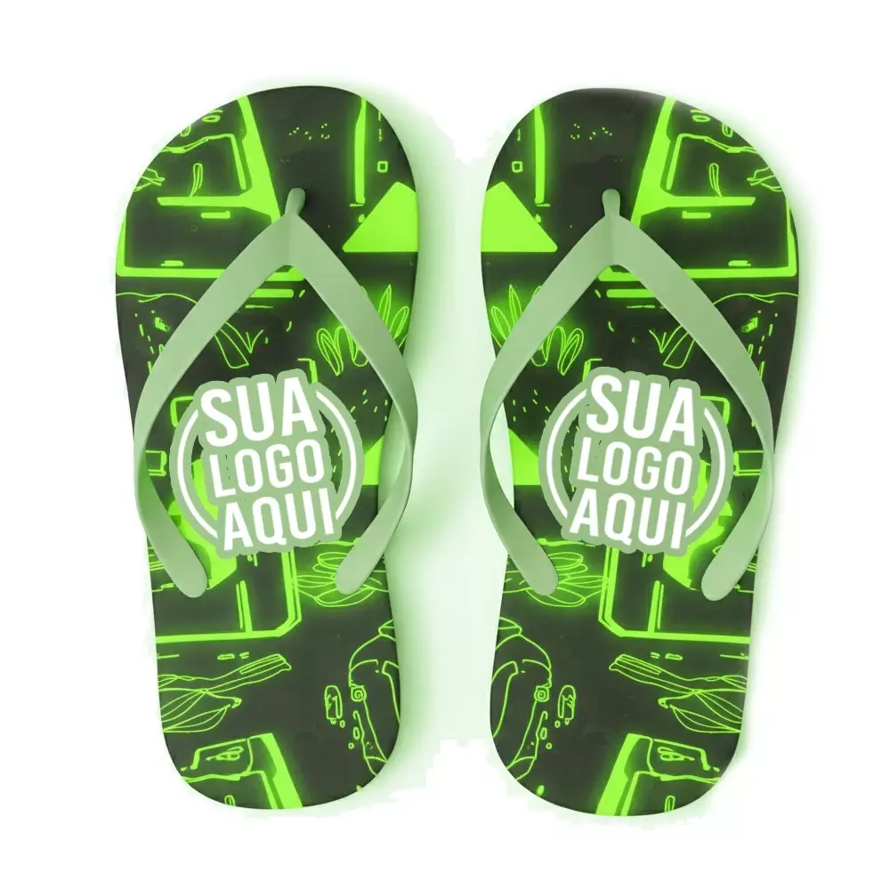 Chinelo 100% Personalizado Verde Claro
