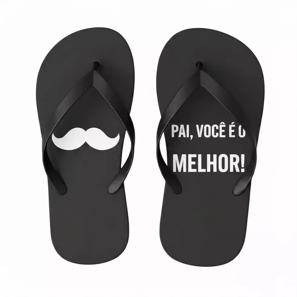 Chinelo 100% Personalizado Preto