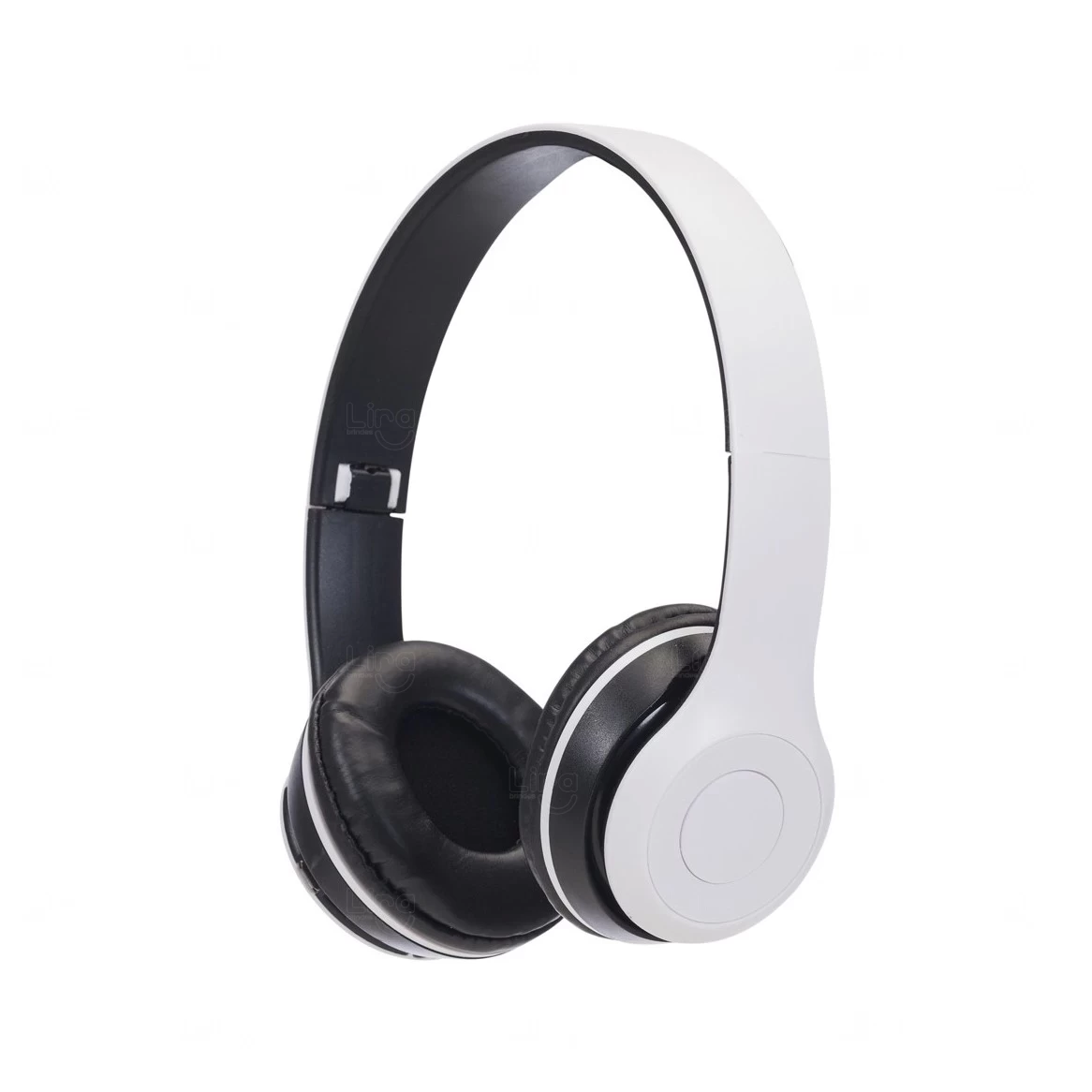 Fone de Ouvido Bluetooth com Rádio FM Personalizado Branco