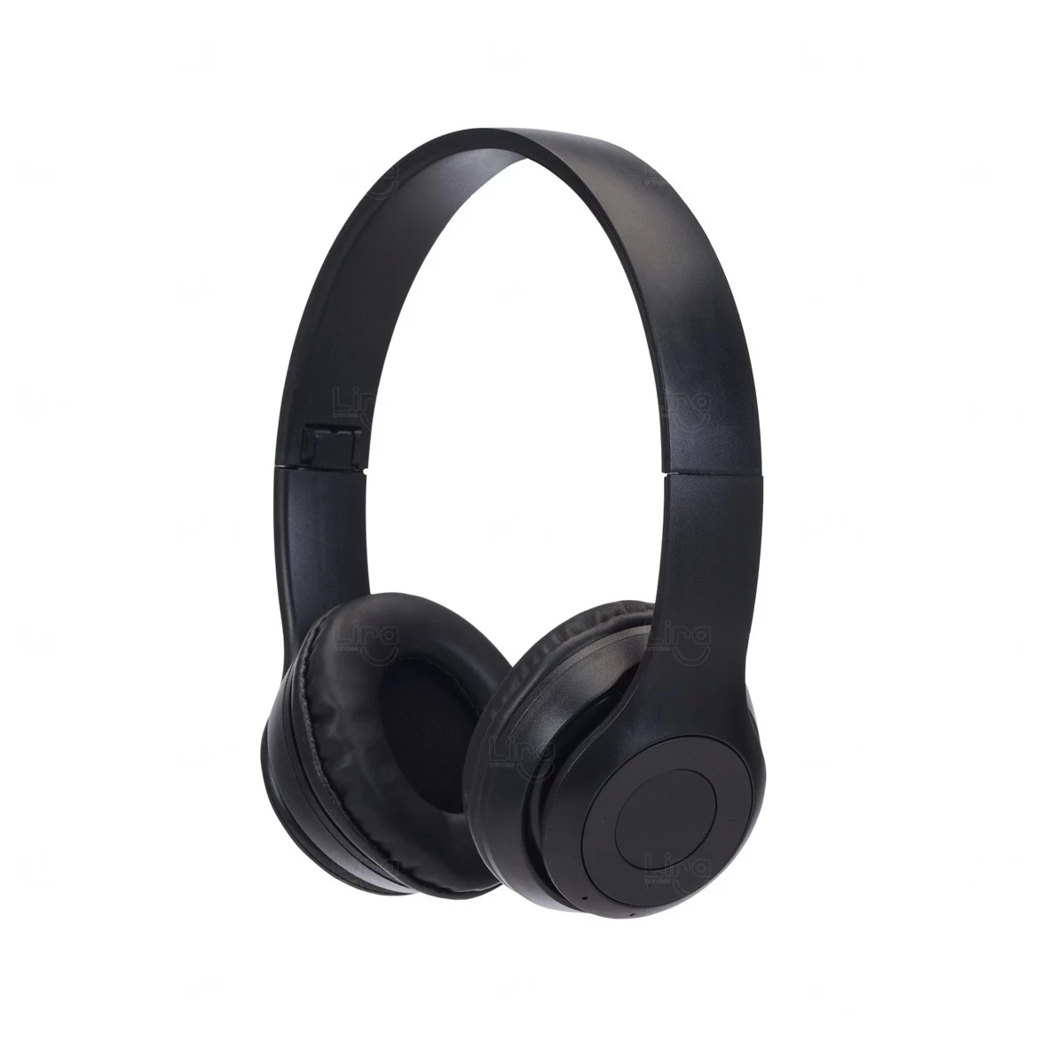 Fone de Ouvido Bluetooth com Rádio FM Personalizado Preto