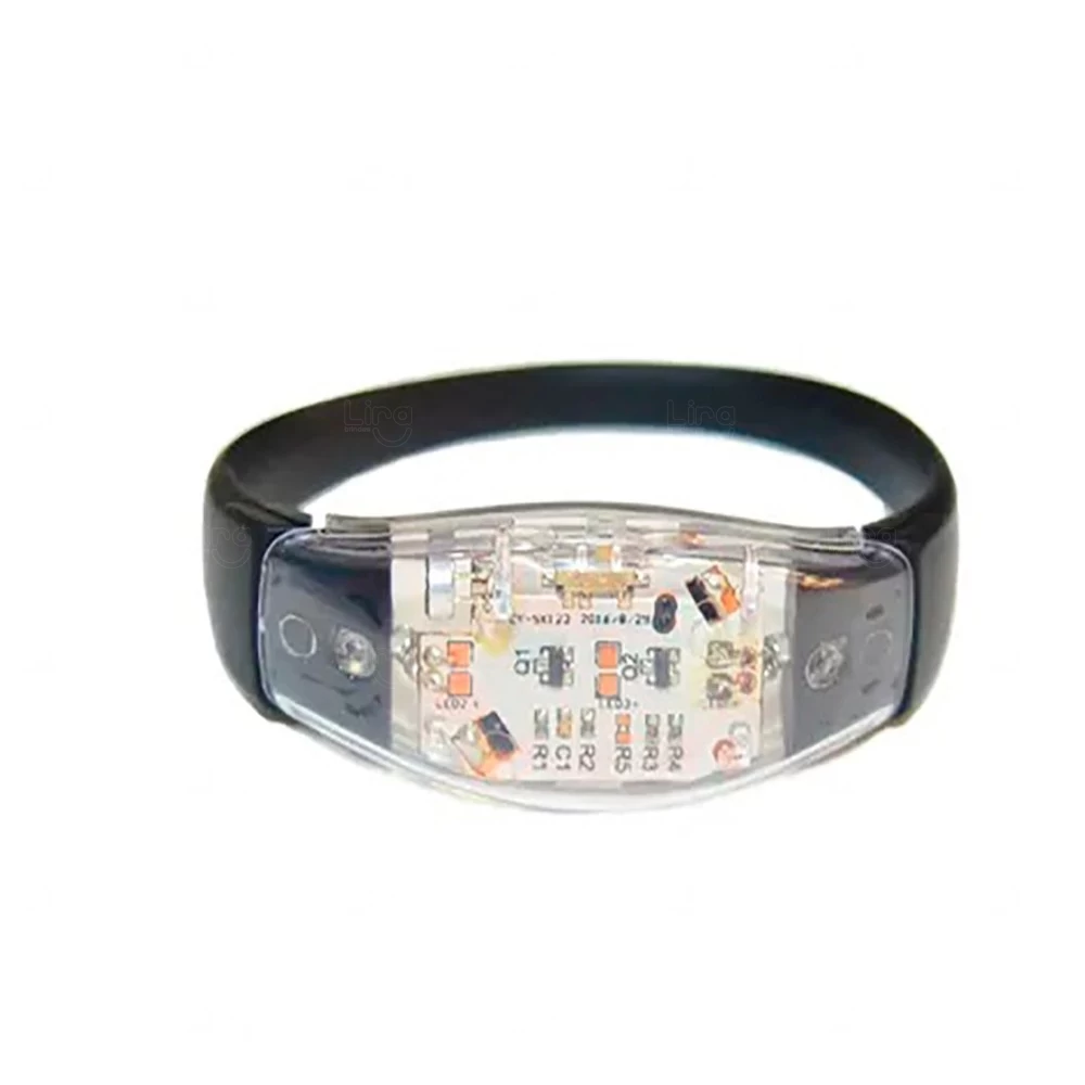 Pulseira de LED Ativada por Som Personalizada 