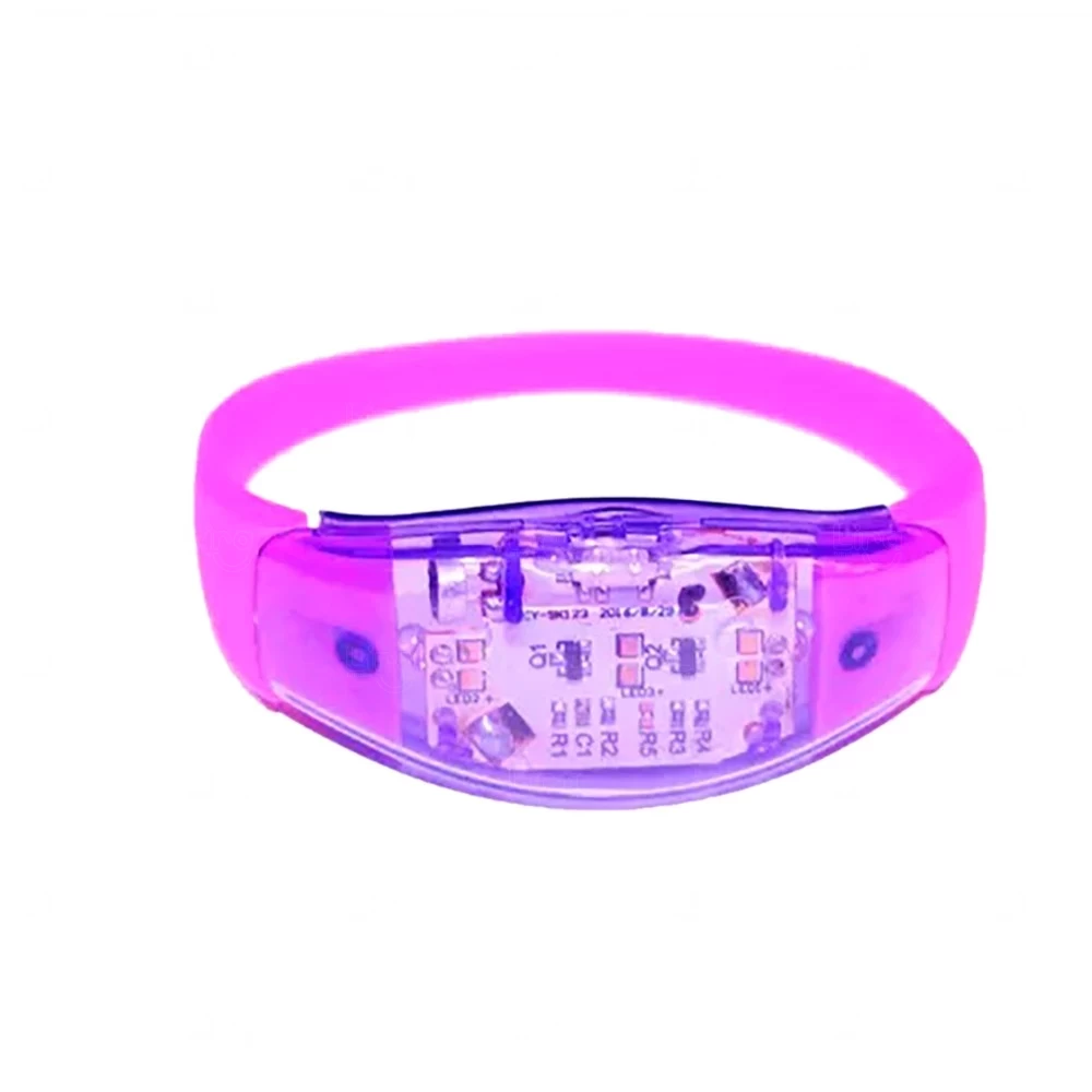 Pulseira de LED Ativada por Som Personalizada 
