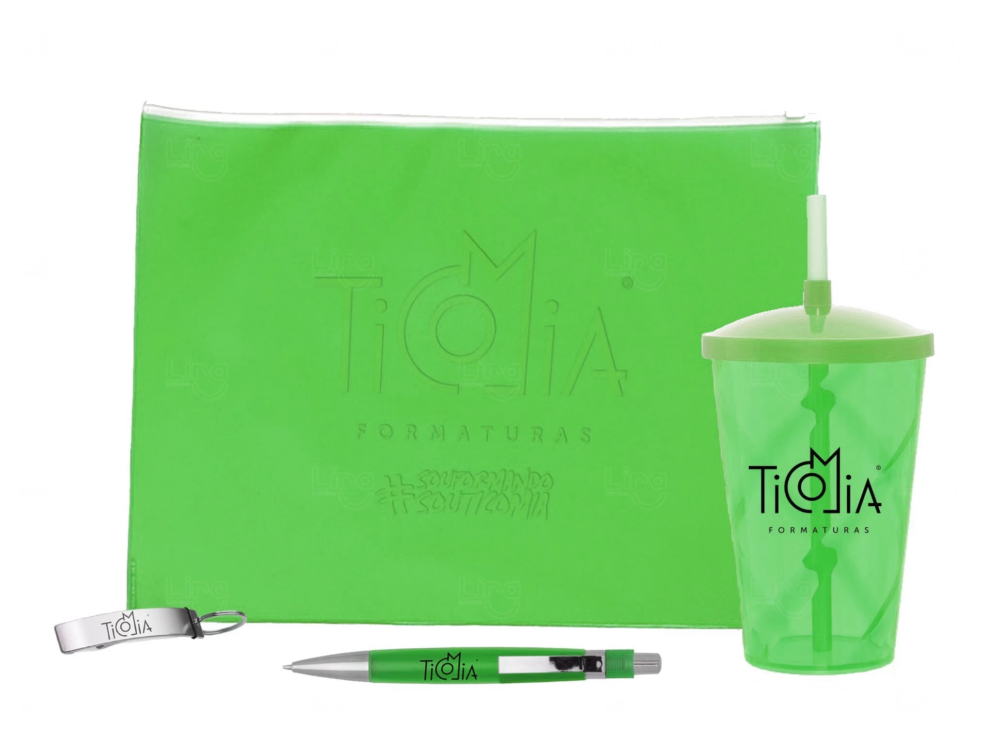 Kit Boas-Vindas Faculdade para Alunos Personalizado Verde