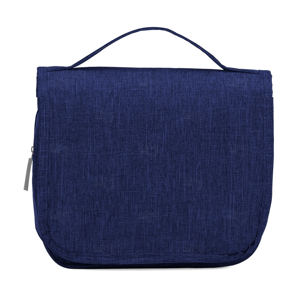 Nécessaire Organizadora em Oxford Personalizada Azul Escuro