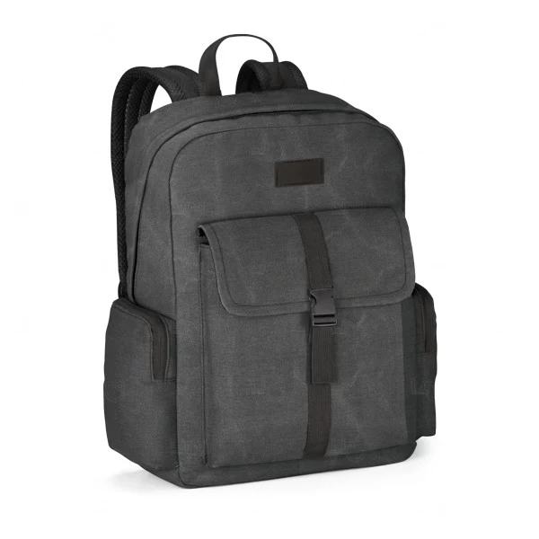 Mochila de Algodão com Divisória para Notebook 15,6'' Personaliza Grafite