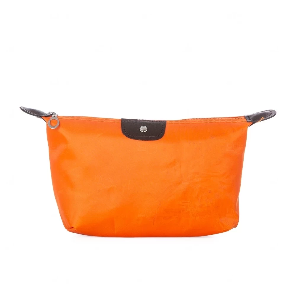 Nécessaire em Poliéster Impermeável Personalizada Laranja