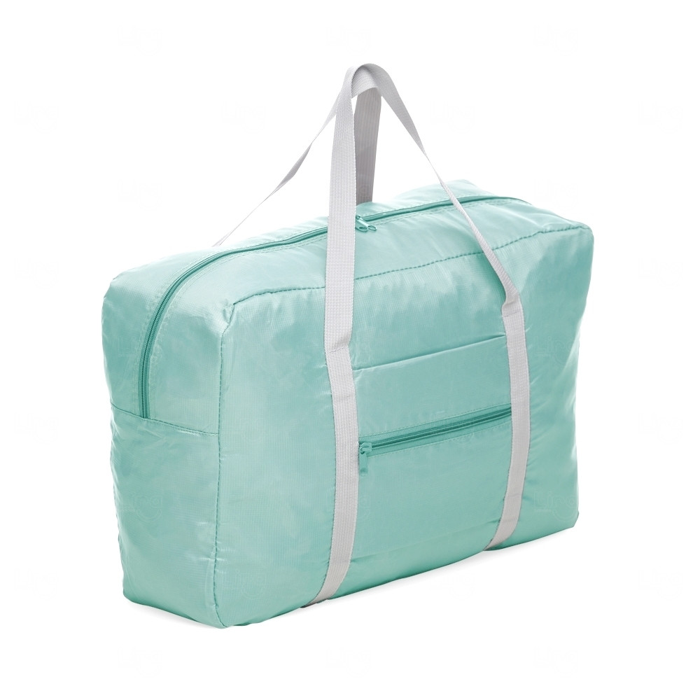 Bolsa de Viagem Dobrável 24L Personalizada Verde Claro