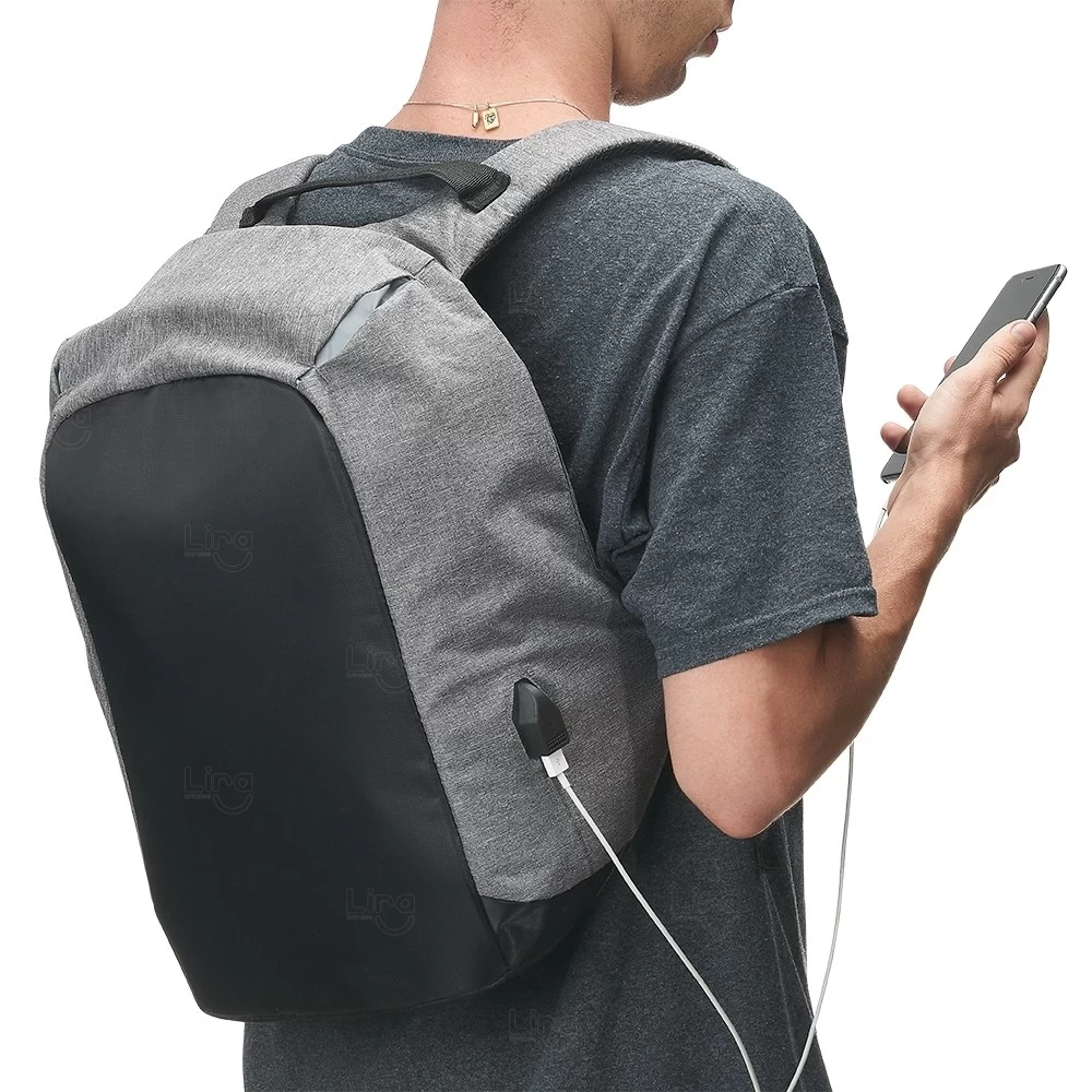 Mochila 29L Antifurto e Resistente à Água Personalizada 