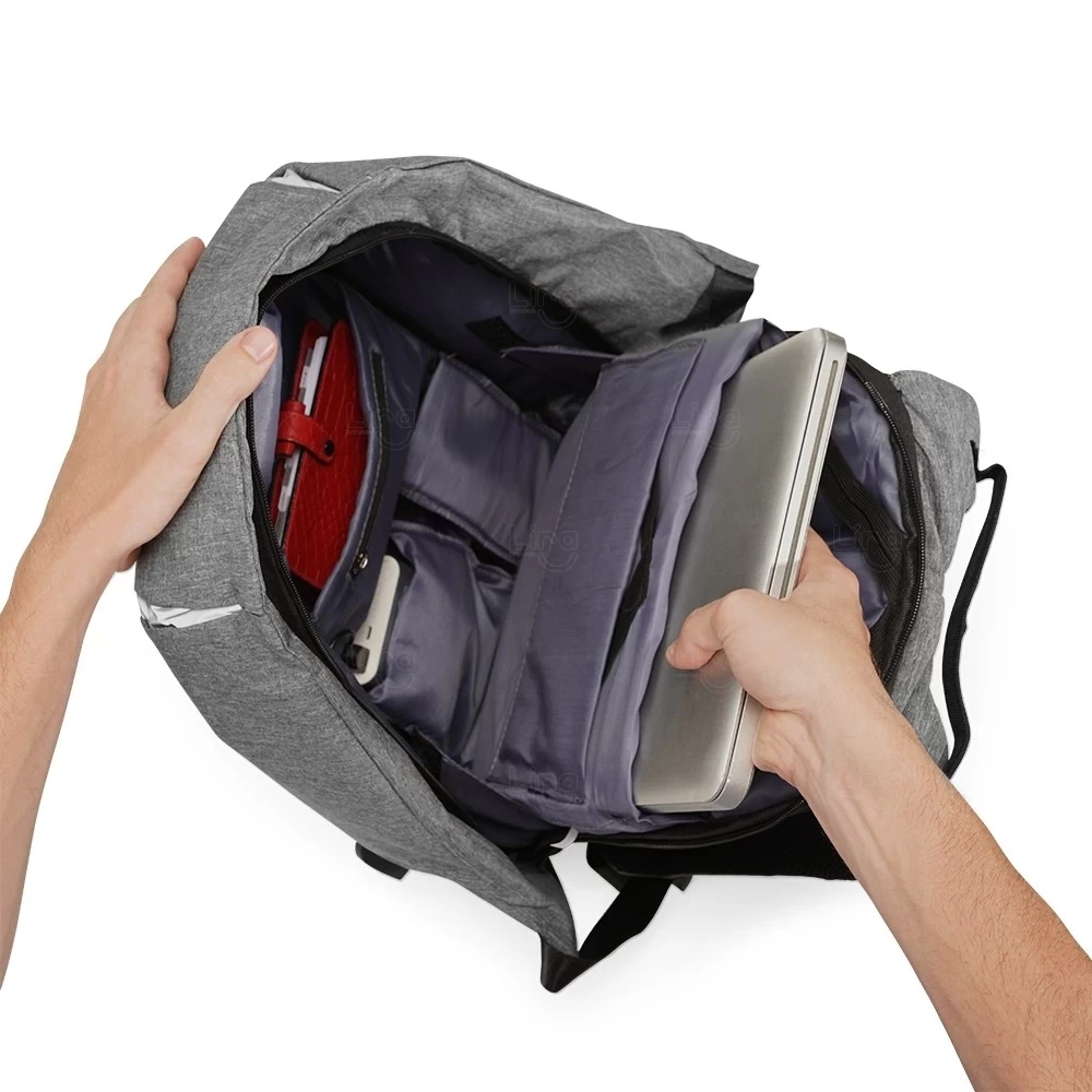 Mochila 29L Antifurto e Resistente à Água Personalizada 