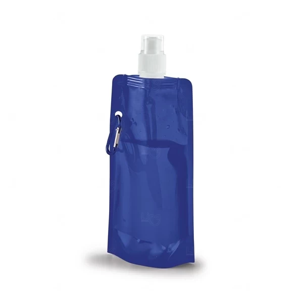 Squeeze Dobrável 460ml Personalizado Azul Escuro