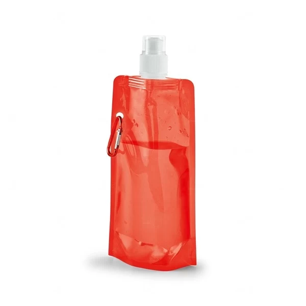 Squeeze Dobrável 460ml Personalizado Vermelho