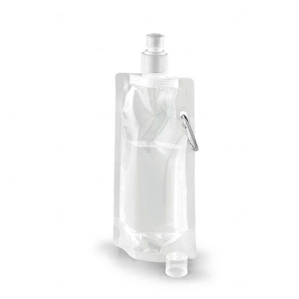 Squeeze Dobrável 460ml Personalizado Branco