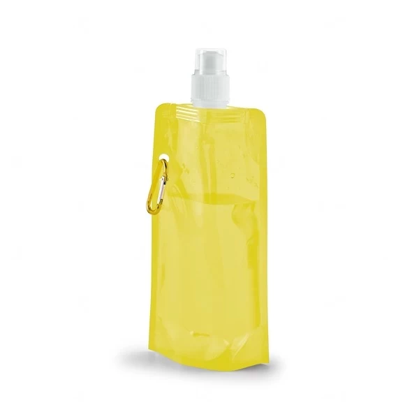 Squeeze Dobrável 460ml Personalizado Amarelo