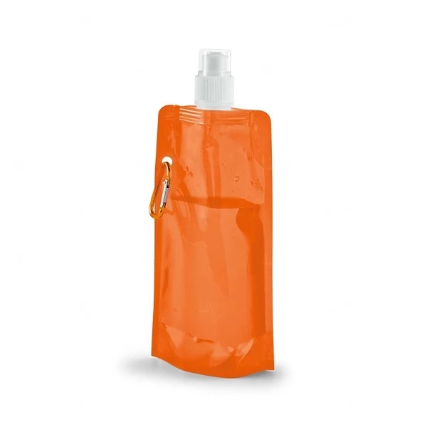 Squeeze Dobrável 460ml Personalizado Laranja