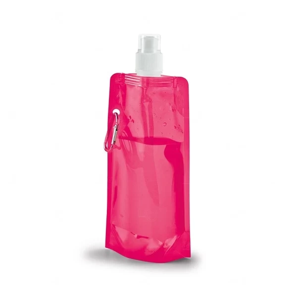 Squeeze Dobrável 460ml Personalizado Rosa