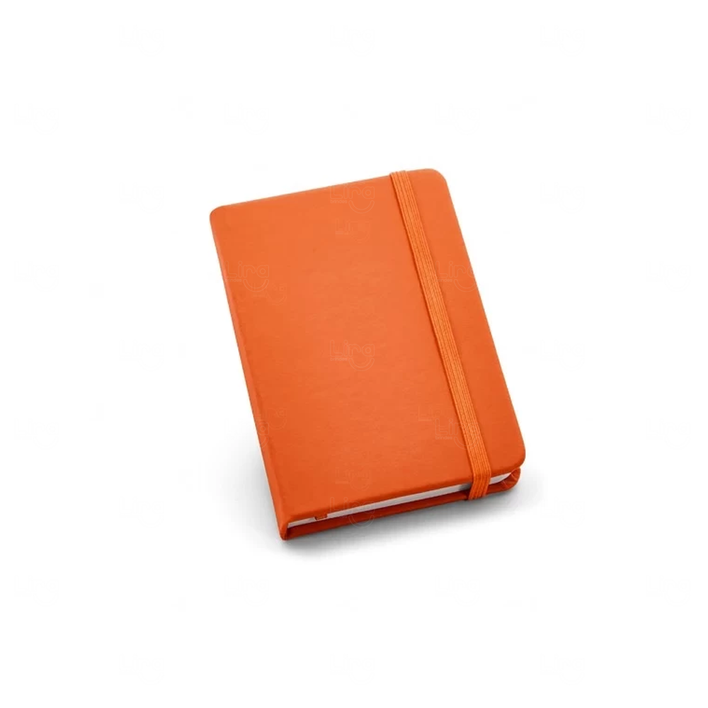 Moleskine de Bolso Personalizado - 14 x 9 cm Laranja