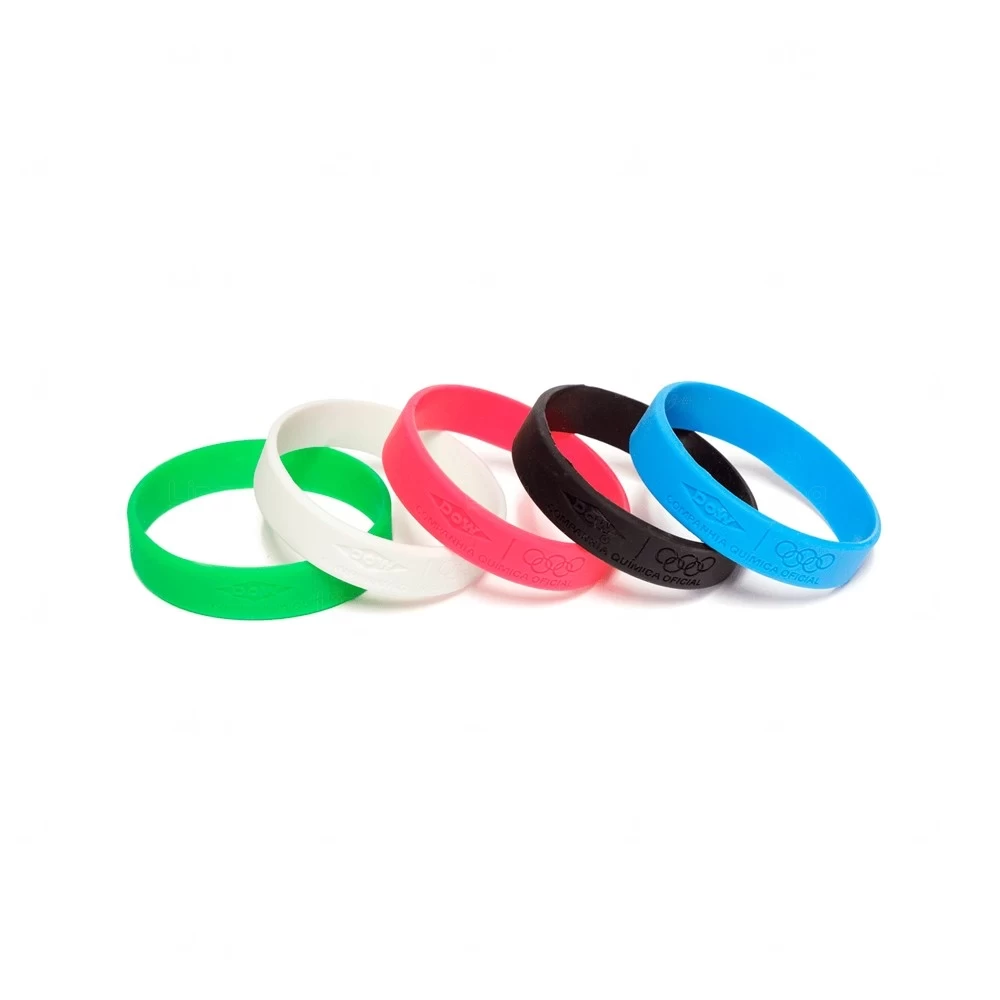 Pulseira Emborrachada Personalizada - Silicone ou Laprene 
