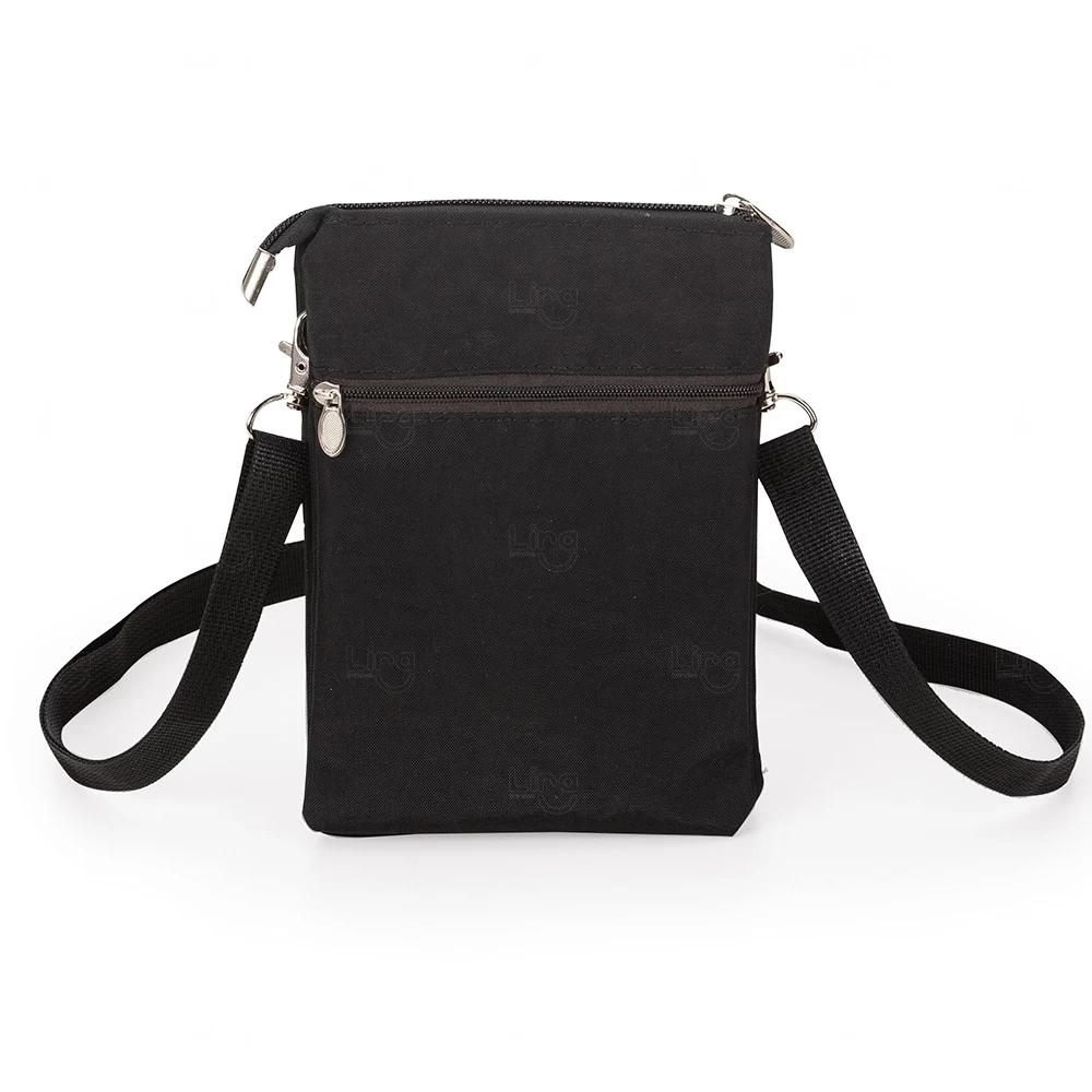 Mini Bolsa Transversal de Nylon Personalizada - 19 x 13,5 cm 